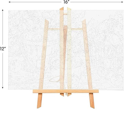 Paint by Numbers for Adults: Beginner to Advanced Number Painting Kit - Kits Include Acrylic Paint, Brushes and Wood Easel- (October)
