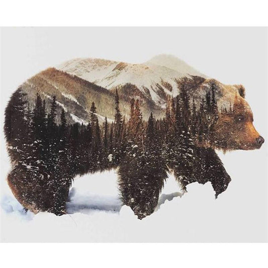 Bear One With Nature - DIY Painting By Numbers Kit