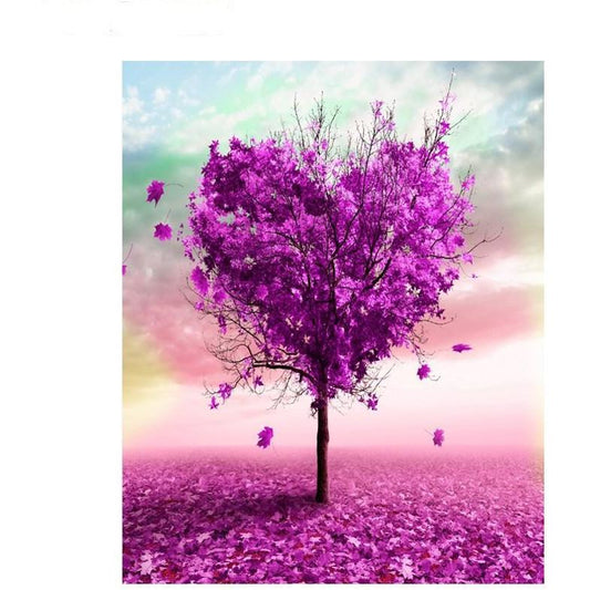 Heart Bougainvillea Tree - DIY Painting By Numbers Kit