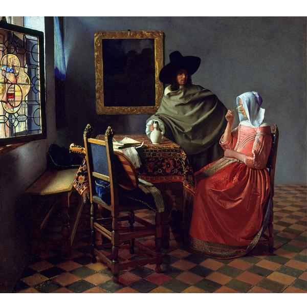 The Wine Glass - Jan Vermeer DIY Painting By Numbers Kit