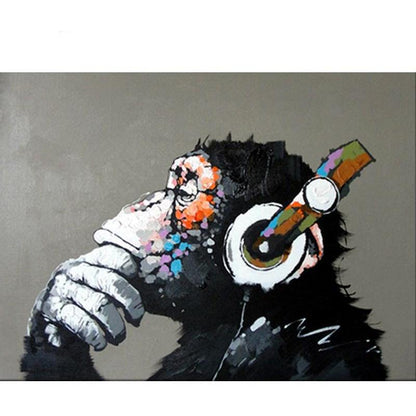 DJ Monkey - DIY Painting By Numbers Kit