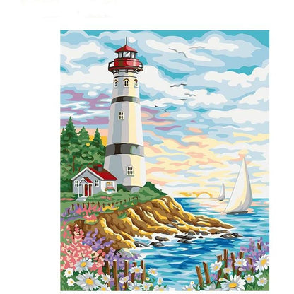 Lighthouse - DIY Painting By Numbers Kit