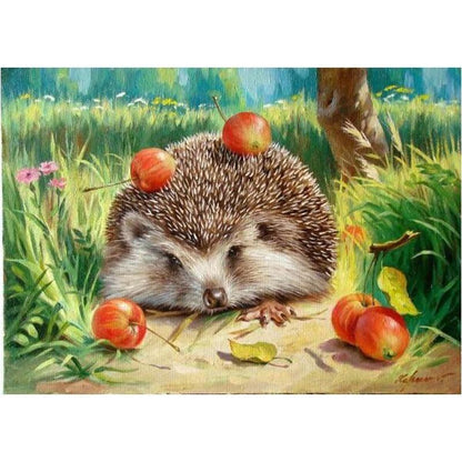 Hedgehog in a Lawn - DIY Painting By Numbers Kits