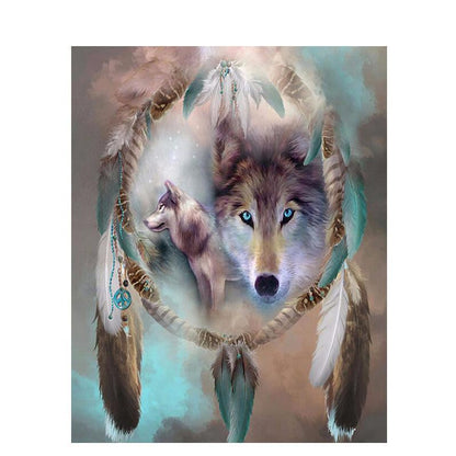 Dream Catcher Wolves - DIY Painting By Numbers Kit