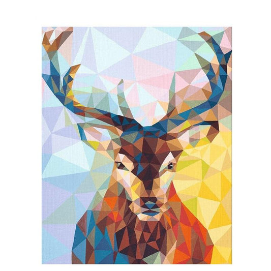 Abstract Deer - DIY Painting By Numbers Kit