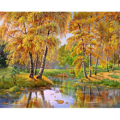 Yellow Tree - DIY Painting By Numbers Kit