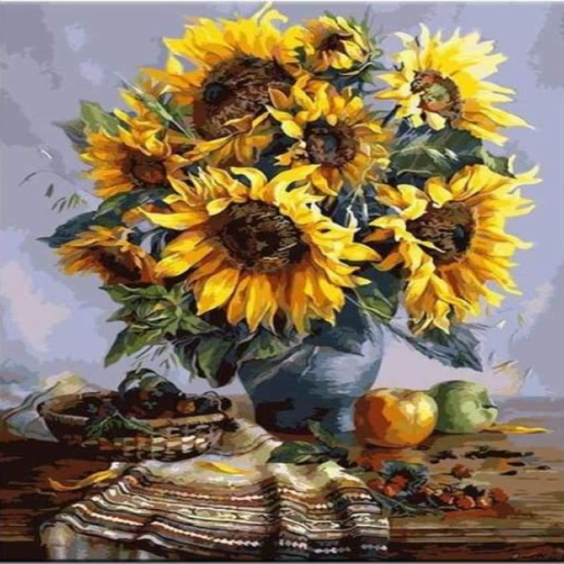 Sunflowers Kit - DIY Painting By Numbers Kit