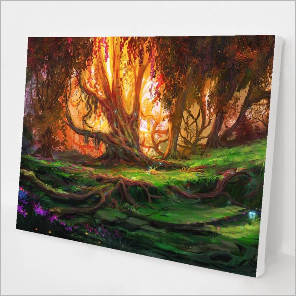 Enchanted Forest kit- DIY Painting By Numbers Kit