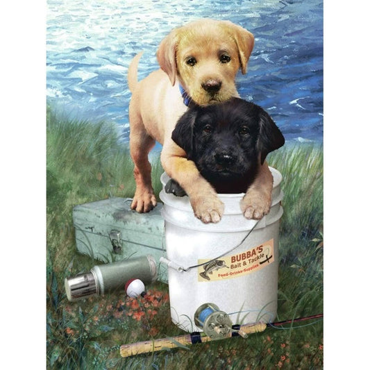 Fishin Buddies- DIY Painting By Numbers Kit