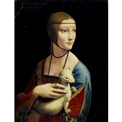 Lady With An Ermine - Leonardo Da Vinci DIY Painting By Numbers Kit