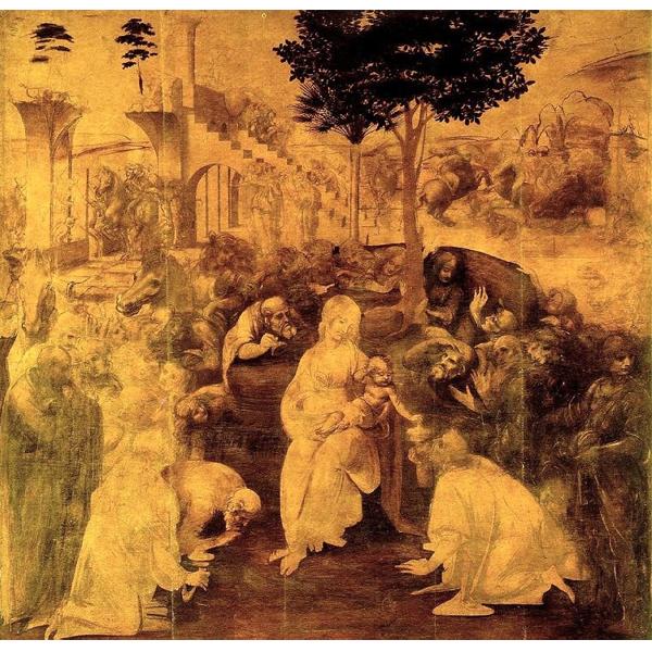 The adoration of the magi - Leonardo Da Vinci DIY Painting By Numbers Kit