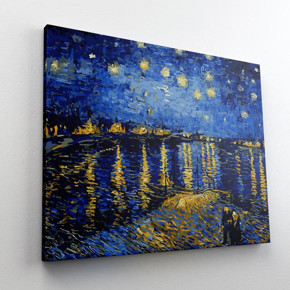 The Bright Starry Night- DIY Painting By Numbers Kit