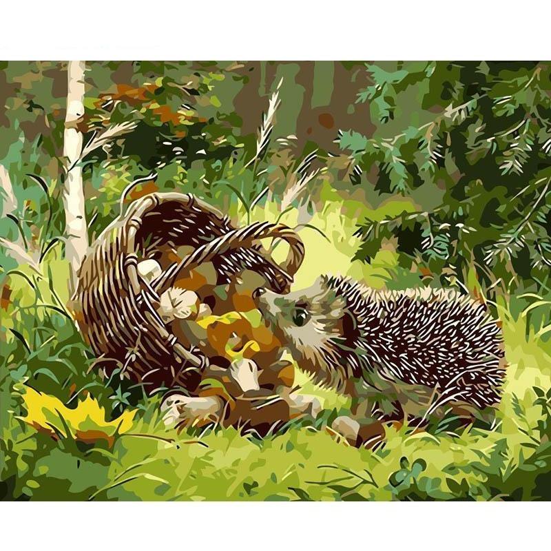 Hedgehog  40x50 DIY Paint By Numbers Kit