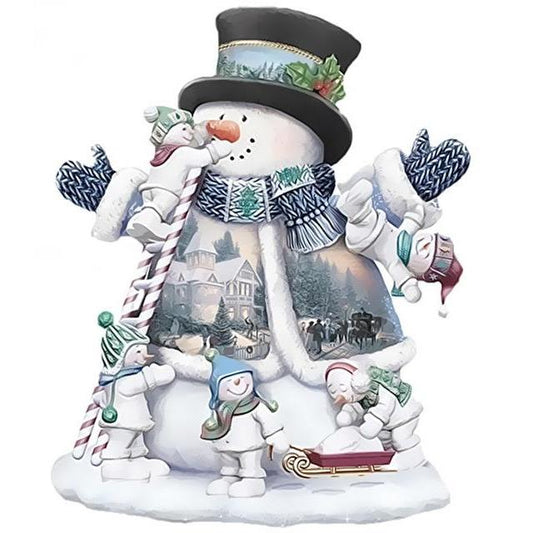 Snowman's Parade - DIY Painting By Numbers Kits